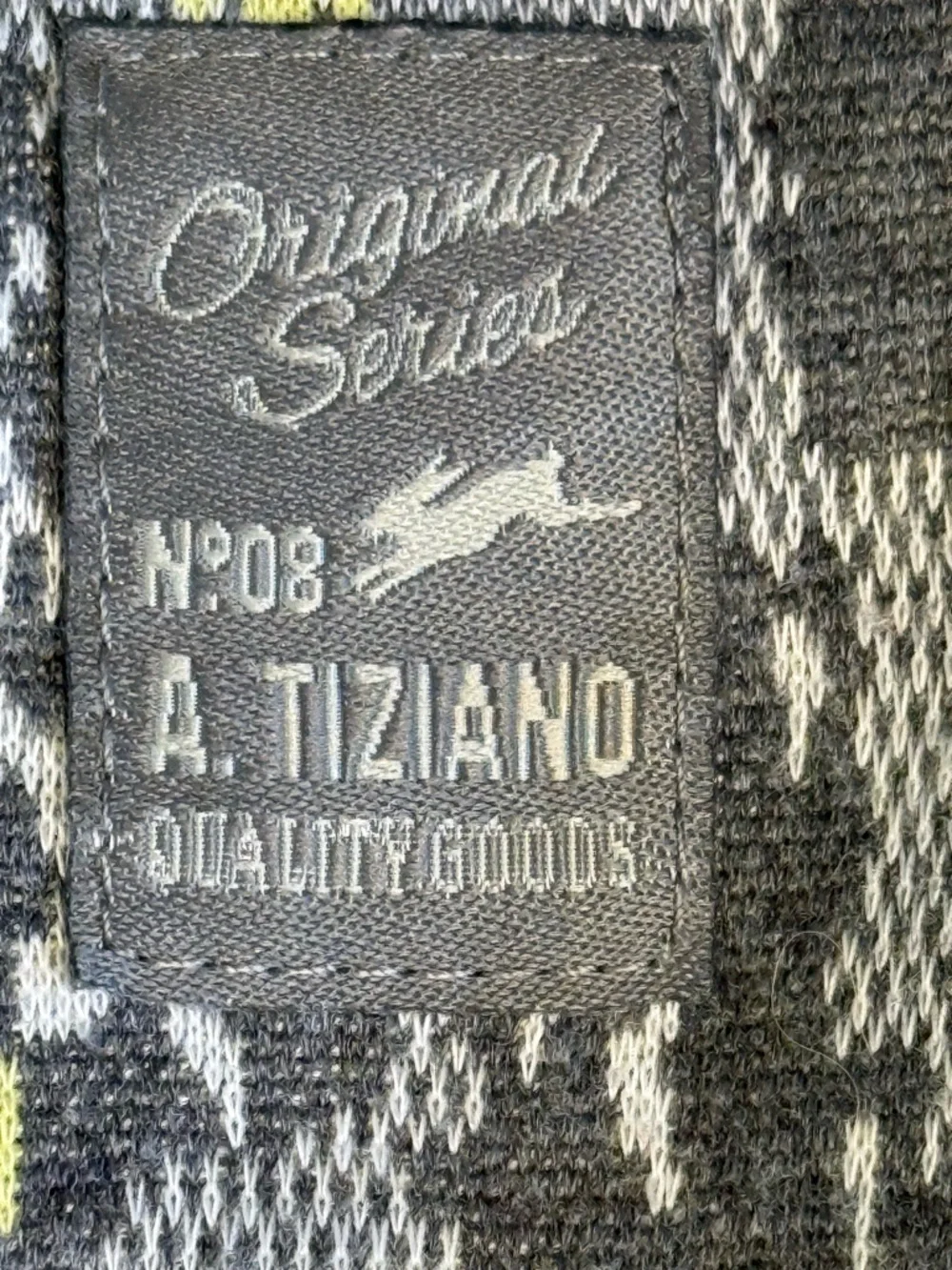 A. Tiziano Men’s Logan Knit Yelllow Gray Crewneck Sweater Color Blocked 5XL